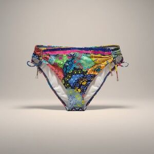 Lise Charmel Venezia Artiste Bikini Bottom Size XL Blue French Designer  Luxury